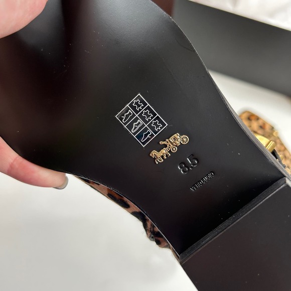 Coach | Allen Signature Chain Boot Natural NEW Size 8.5 - Picture 9 of 11